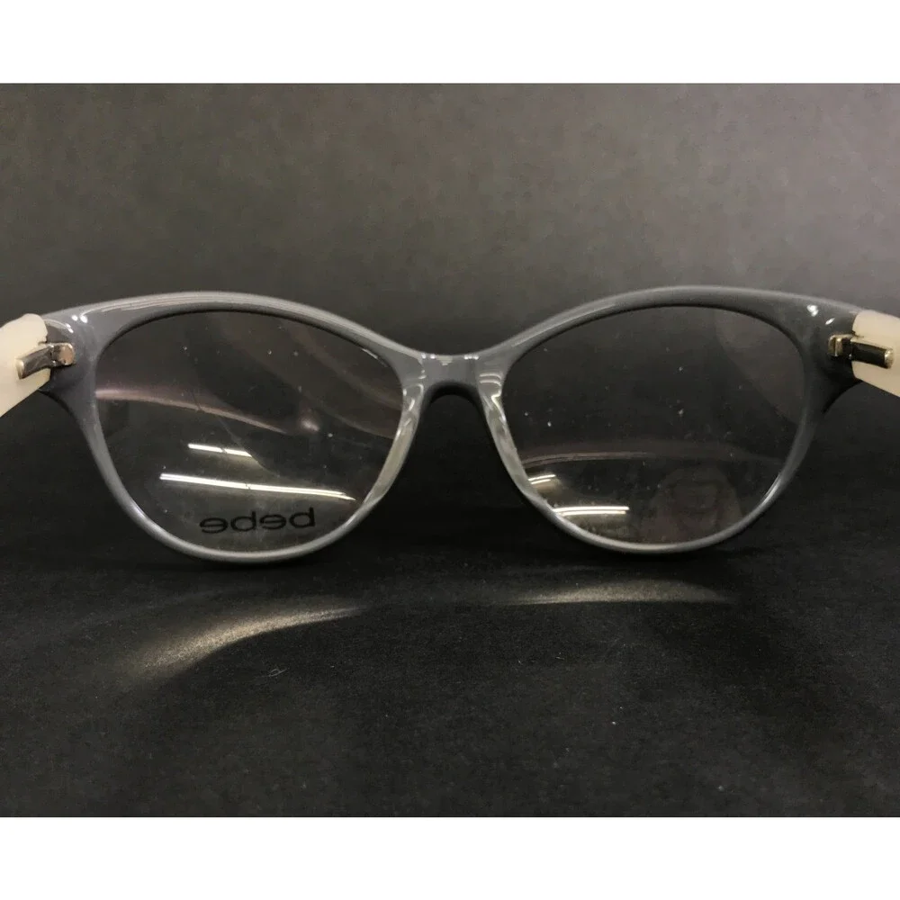Bebe Eyeglasses Frames NOTICE ME BB5100 001 JET SNAKE Cat Eye Full Rim 51-16-135